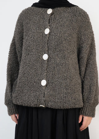 Cardigan mit goldenen Knöpfen