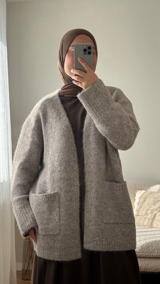 Oversized-Cardigan | Mocha