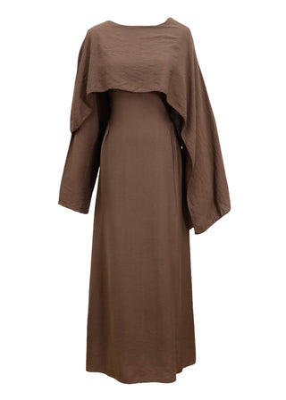 Kleid mit integriertem Schal