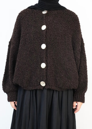 Cardigan mit goldenen Knöpfen