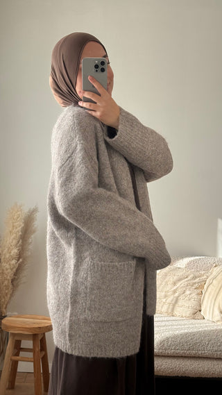 Oversized-Cardigan | Mocha