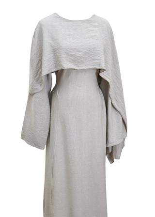 Kleid mit integriertem Schal