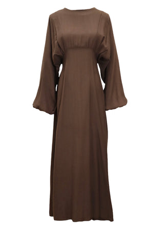 Kleid mit Ballonärmel | Viskose
