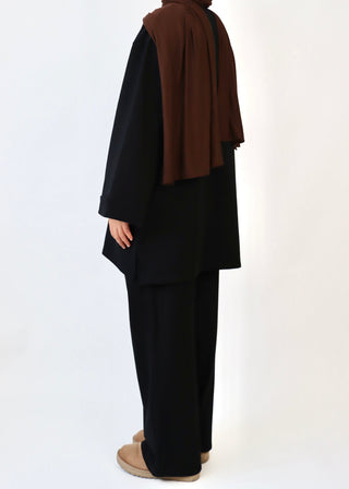 Comfy Set mit oversized Sweatshirt | Black