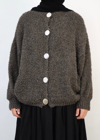 Cardigan mit goldenen Knöpfen