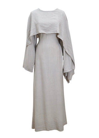 Kleid mit integriertem Schal
