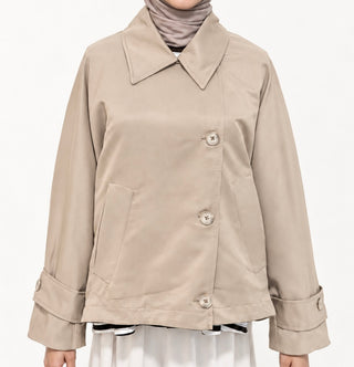 Kurzer Trenchcoat | Beige