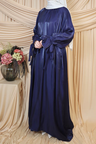 Organza Kleid mit Rüschenärmel