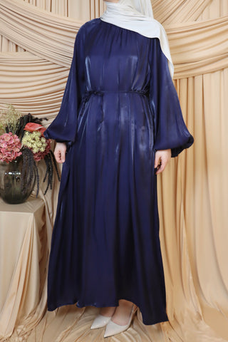 Organza Kleid mit Ballonärmel