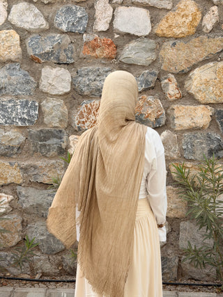 ORGANIC TOUCH Viskose Hijab | Beige