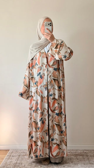 Florale offene Abaya