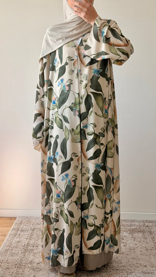 Florale offene Abaya