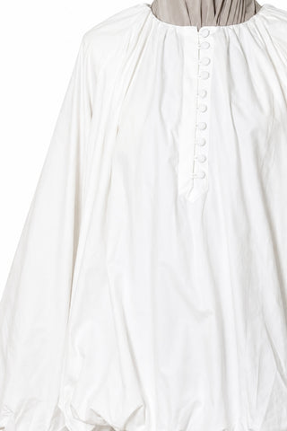 Oversize Ballonbluse | Weiß