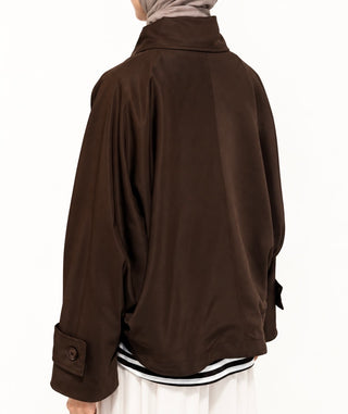 Kurzer Trenchcoat | Braun