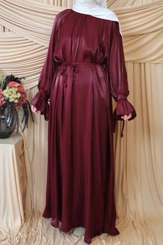 Organza Kleid mit Rüschenärmel