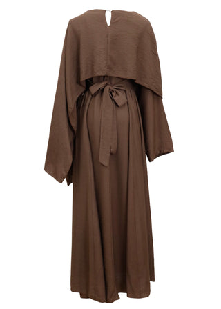 Kleid mit integriertem Schal