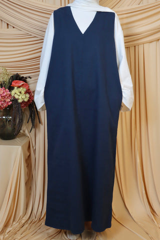 Kurzarm denim Kleid