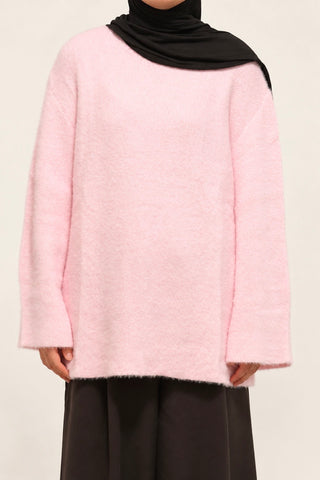 Soft Knit Strickpullover | Rosa