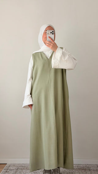 Kurzarmkleid in Grün