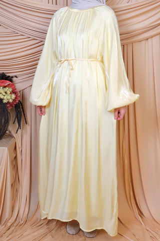 Organza Kleid mit Ballonärmel