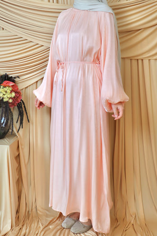 Organza Kleid mit Ballonärmel