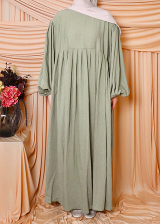 Abaya mit Ballonärmel | Grün