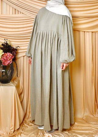 Abaya mit Ballonärmel | Khaki