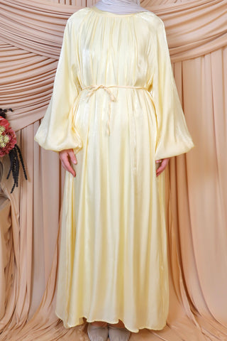 Organza Kleid mit Ballonärmel