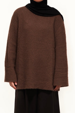 Soft Knit Strickpullover | Braun