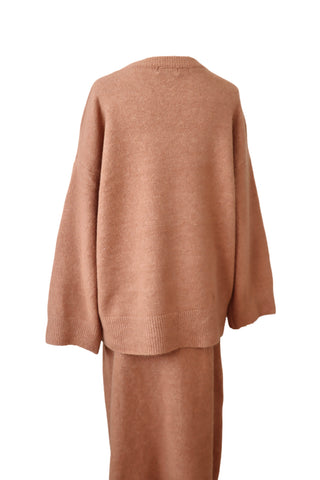 Strick Zweiteiler | Karamellbraun