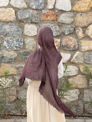 ORGANIC TOUCH Viskose Hijab | Plum