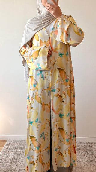 Florale offene Abaya