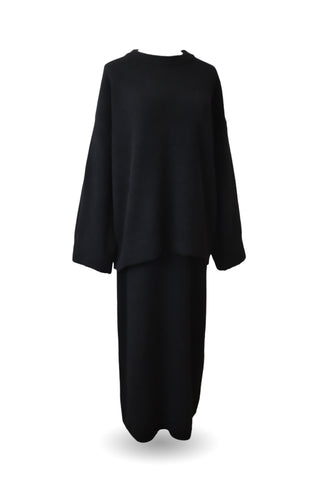 Strick Zweiteiler | Schwarz