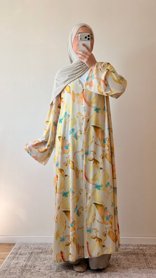 Florale offene Abaya