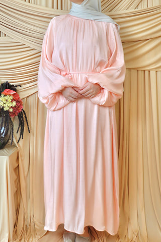 Organza Kleid mit Ballonärmel