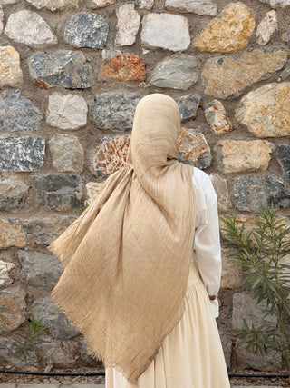 ORGANIC TOUCH Viskose Hijab | Beige