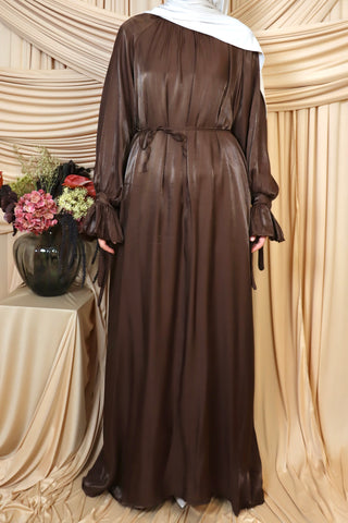 Organza Kleid mit Rüschenärmel