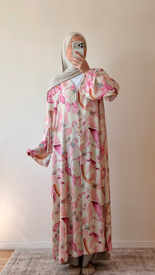 Florale offene Abaya
