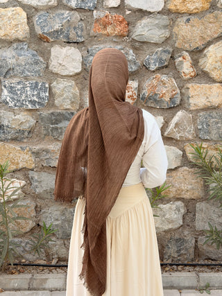 ORGANIC TOUCH Viskose Hijab | Brown