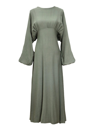 Kleid mit Ballonärmel | Viskose