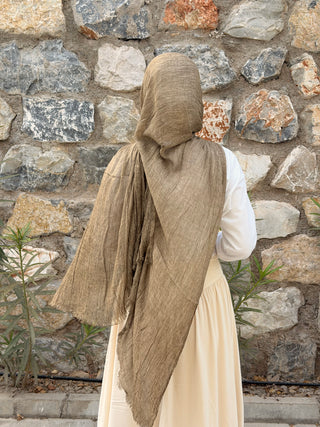 ORGANIC TOUCH Viskose Hijab | Khaki