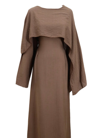 Kleid mit integriertem Schal