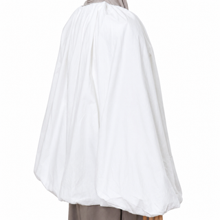 Oversize Ballonbluse | Weiß