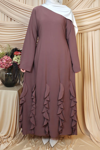 Maxikleid mit Rüschen