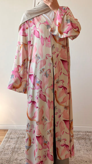 Florale offene Abaya