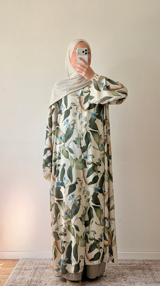 Florale offene Abaya