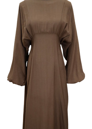 Kleid mit Ballonärmel | Viskose
