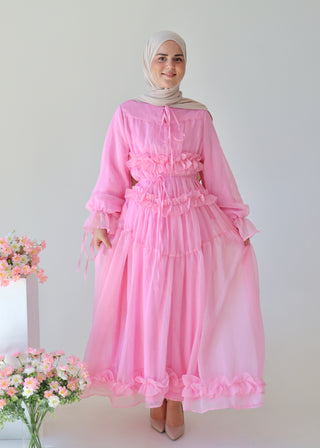 Romantic Rüschenkleid |Pink