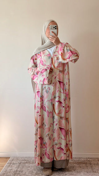 Florale offene Abaya