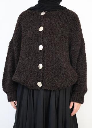 Cardigan mit goldenen Knöpfen